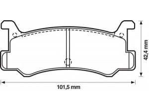 BENDIX 572162B stabdžių trinkelių rinkinys, diskinis stabdys 
 Techninės priežiūros dalys -> Papildomas remontas
0449287705, 0449287706, 0449287706000