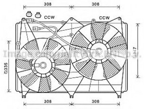 AVA QUALITY COOLING SZ7512 ventiliatorius, radiatoriaus 
 Aušinimo sistema -> Oro aušinimas