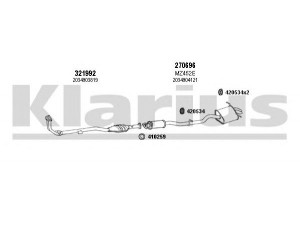 KLARIUS 600470E išmetimo sistema 
 Išmetimo sistema -> Išmetimo sistema, visa