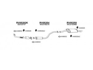 VENEPORTE 050012 išmetimo sistema 
 Išmetimo sistema -> Išmetimo sistema, visa