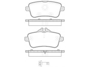 KAWE 1503 00 stabdžių trinkelių rinkinys, diskinis stabdys 
 Techninės priežiūros dalys -> Papildomas remontas
006 420 35 20, 0064203320, 0064203420