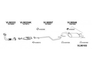 VENEPORTE 900168 išmetimo sistema
