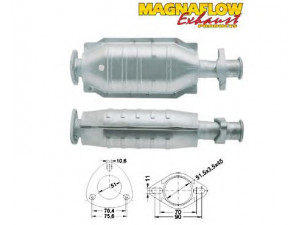 MAGNAFLOW 85854D katalizatoriaus keitiklis 
 Išmetimo sistema -> Katalizatoriaus keitiklis
855041