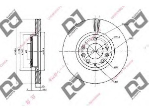 DJ PARTS BD2089 stabdžių diskas 
 Dviratė transporto priemonės -> Stabdžių sistema -> Stabdžių diskai / priedai
G33Y-33-25X, G33Y3325X