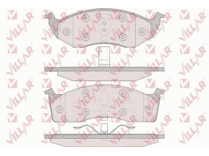 VILLAR 626.0629 stabdžių trinkelių rinkinys, diskinis stabdys 
 Techninės priežiūros dalys -> Papildomas remontas
04897664AA, 04897665AA, 05010034AA