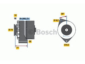BOSCH 0 986 030 690 kintamosios srovės generatorius 
 Elektros įranga -> Kint. sr. generatorius/dalys -> Kintamosios srovės generatorius
12 31 1 266 660, 12 31 1 267 461