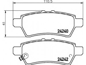 HELLA 8DB 355 012-081 stabdžių trinkelių rinkinys, diskinis stabdys 
 Techninės priežiūros dalys -> Papildomas remontas
44060EA090, 44060EA091, 44060EB325