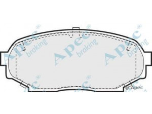 APEC braking PAD746 stabdžių trinkelių rinkinys, diskinis stabdys 
 Techninės priežiūros dalys -> Papildomas remontas
NAY03323ZA, NAY03323ZB, NAY13323Z