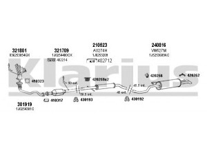 KLARIUS 780052E išmetimo sistema 
 Išmetimo sistema -> Išmetimo sistema, visa