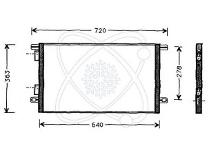 ELECTRO AUTO 30R0006 kondensatorius, oro kondicionierius 
 Oro kondicionavimas -> Kondensatorius
7701045346, 8671017594