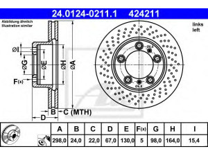 ATE 24.0124-0211.1 stabdžių diskas 
 Stabdžių sistema -> Diskinis stabdys -> Stabdžių diskas
987 351 401 01