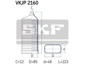 SKF VKJP 2160 gofruotoji membrana, vairavimas 
 Vairavimas -> Gofruotoji membrana/sandarinimai
1684602300, 1684630196, 1684630296