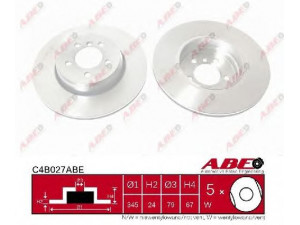 ABE C4B027ABE stabdžių diskas 
 Dviratė transporto priemonės -> Stabdžių sistema -> Stabdžių diskai / priedai
34 21 1 166 129
