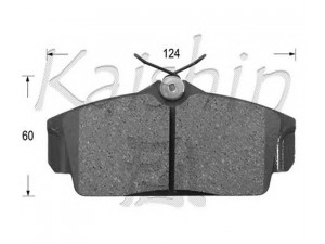 KAISHIN FK1230 stabdžių trinkelių rinkinys, diskinis stabdys 
 Techninės priežiūros dalys -> Papildomas remontas
410602F025, 410602F026, 410605M325