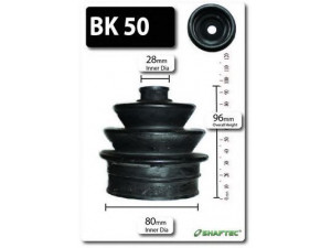 SHAFTEC BK50 gofruotoji membrana, kardaninis velenas 
 Ratų pavara -> Gofruotoji membrana