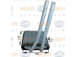 HELLA 8FH 351 315-281 šilumokaitis, salono šildymas 
 Šildymas / vėdinimas -> Šilumokaitis
97138-07000