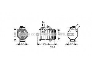 AVA QUALITY COOLING BWAK334 kompresorius, oro kondicionierius 
 Oro kondicionavimas -> Kompresorius/dalys
64526921650, 64528377067, 6921650