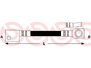 BREMBO T 59 004 stabdžių žarnelė 
 Stabdžių sistema -> Stabdžių žarnelės
562344, 90236355, 83789403163, 171174B