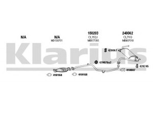 KLARIUS 210086E išmetimo sistema 
 Išmetimo sistema -> Išmetimo sistema, visa