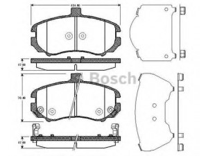 BOSCH 0 986 TB3 040 stabdžių trinkelių rinkinys, diskinis stabdys 
 Techninės priežiūros dalys -> Papildomas remontas
581012DA50