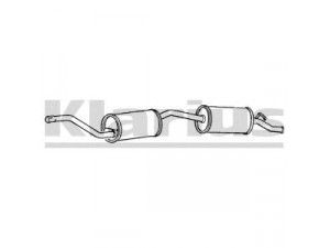 KLARIUS 250111 galinis duslintuvas 
 Išmetimo sistema -> Duslintuvas