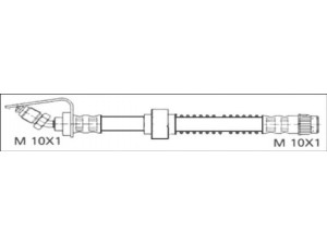 WOKING G1901.89 stabdžių žarnelė 
 Stabdžių sistema -> Stabdžių žarnelės
4500132, 7700302379, 7700302380