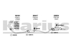 KLARIUS 630480E išmetimo sistema 
 Išmetimo sistema -> Išmetimo sistema, visa