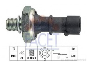 FACET 7.0170 alyvos slėgio jungiklis 
 Variklis -> Variklio elektra
8-97375-663-0, 12 52 577, 97375663