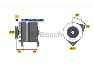 BOSCH 0 986 036 041 kintamosios srovės generatorius 
 Elektros įranga -> Kint. sr. generatorius/dalys -> Kintamosios srovės generatorius
5021182, 5026285, 5027845, 6146901
