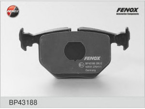 FENOX BP43188 stabdžių trinkelių rinkinys, diskinis stabdys 
 Techninės priežiūros dalys -> Papildomas remontas
34211163324, 34211163326, 34211163833