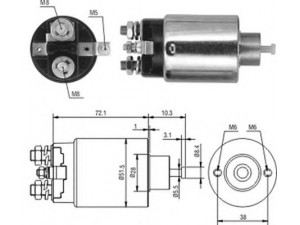 MAGNETI MARELLI 940113050224 solenoidinis jungiklis, starteris
M1T74281