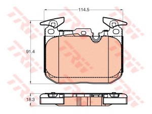 TRW GDB2031 stabdžių trinkelių rinkinys, diskinis stabdys 
 Techninės priežiūros dalys -> Papildomas remontas
34116857968, 34116859282, 34116865460