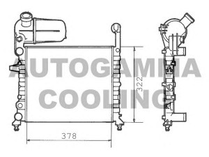 AUTOGAMMA 100309 radiatorius, variklio aušinimas