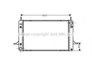 AVA QUALITY COOLING FDA2071 radiatorius, variklio aušinimas
