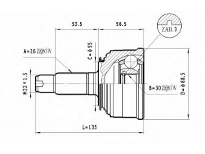 STATIM C.451 jungčių komplektas, kardaninis velenas 
 Ratų pavara -> Sujungimai/komplektas
44010-S04-J01, 44010-SR1-003, 44010-SR3-020
