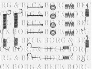 BORG & BECK BBK6003 priedų komplektas, diskinių stabdžių trinkelės