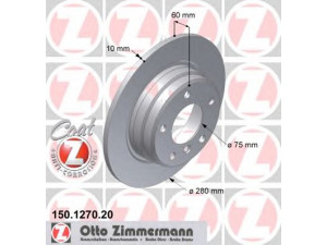 ZIMMERMANN 150.1270.20 stabdžių diskas 
 Dviratė transporto priemonės -> Stabdžių sistema -> Stabdžių diskai / priedai
3421 1 158 936, 3421 1 162 289