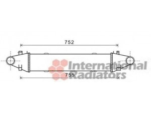 VAN WEZEL 30004525 tarpinis suslėgto oro aušintuvas, kompresorius 
 Variklis -> Oro tiekimas -> Įkrovos agregatas (turbo/superįkrova) -> Tarpinis suslėgto oro aušintuvas
204-500-0300, 2045000300