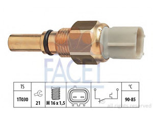 FACET 7.5151 temperatūros jungiklis, radiatoriaus ventiliatorius 
 Aušinimo sistema -> Siuntimo blokas, aušinimo skysčio temperatūra
89428-06010, 89428-33010, 8942833010