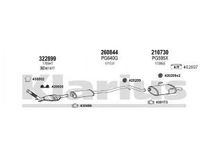 KLARIUS 630709E išmetimo sistema 
 Išmetimo sistema -> Išmetimo sistema, visa