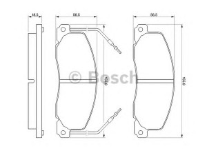 BOSCH 0 986 460 946 stabdžių trinkelių rinkinys, diskinis stabdys 
 Techninės priežiūros dalys -> Papildomas remontas
1506555, 4403271, 4403272, 4403273