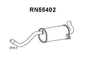 VENEPORTE RN55402 galinis duslintuvas 
 Išmetimo sistema -> Duslintuvas
8200841187
