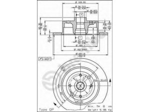 BREMBO 08.5309.10 stabdžių diskas 
 Stabdžių sistema -> Diskinis stabdys -> Stabdžių diskas
569204, 569204, 90348319