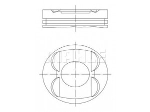 MAHLE ORIGINAL 001 14 01 stūmoklis 
 Variklis -> Cilindrai/stūmokliai
112 030 13 17