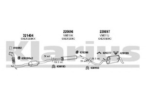 KLARIUS 930834E išmetimo sistema 
 Išmetimo sistema -> Išmetimo sistema, visa