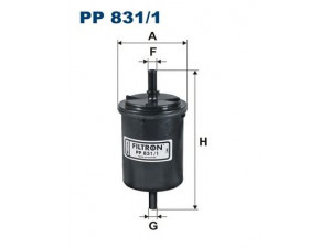 FILTRON PP831/1 kuro filtras 
 Techninės priežiūros dalys -> Papildomas remontas
156785, 156793, 1567A5, 1567C6