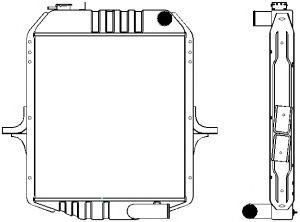 SAKURA  Automotive 1242-0401 radiatorius, variklio aušinimas