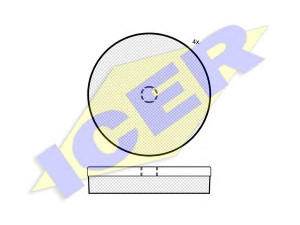 ICER 150762 stabdžių trinkelių rinkinys, stovėjimo stabdys