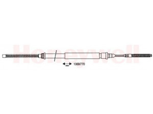 BENDIX 432882B trosas, stovėjimo stabdys 
 Stabdžių sistema -> Valdymo svirtys/trosai
4745F2, 4745G9, 1473322080, 1473322080