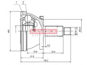 KAMOKA 7082 jungčių komplektas, kardaninis velenas 
 Ratų pavara -> Sujungimai/komplektas
6Q0498099A, 6Q0498099A, 6Q0498099A